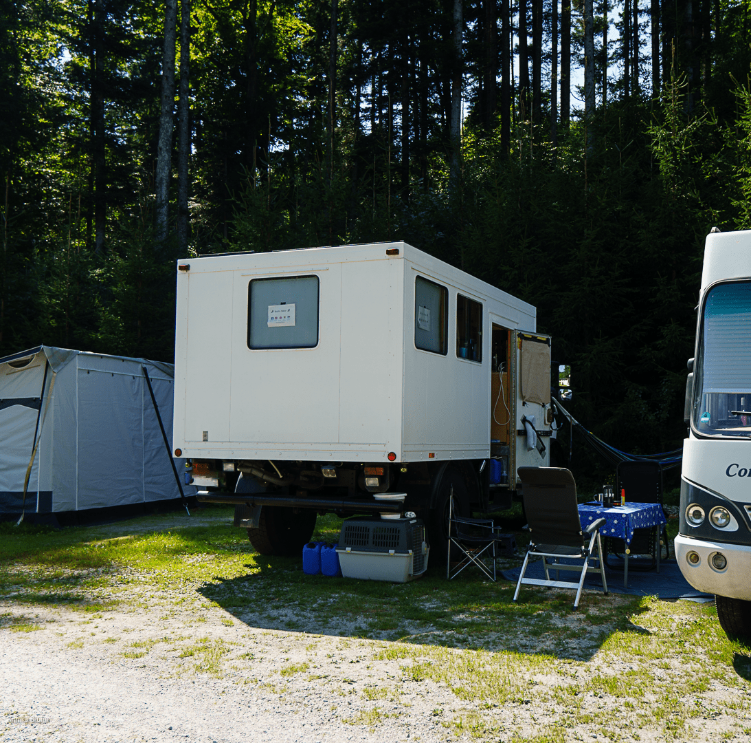 Unser Stellplatz in Egerbach Österreich